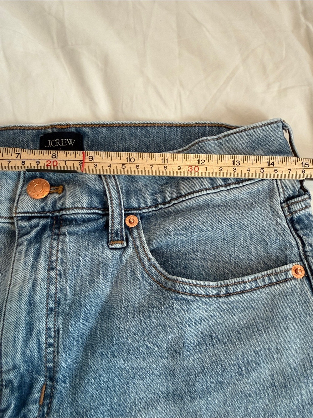 J. Crew Wide-leg Cropped Jean Frayed Hem Size 29 Cotton - Picture 8 of 10